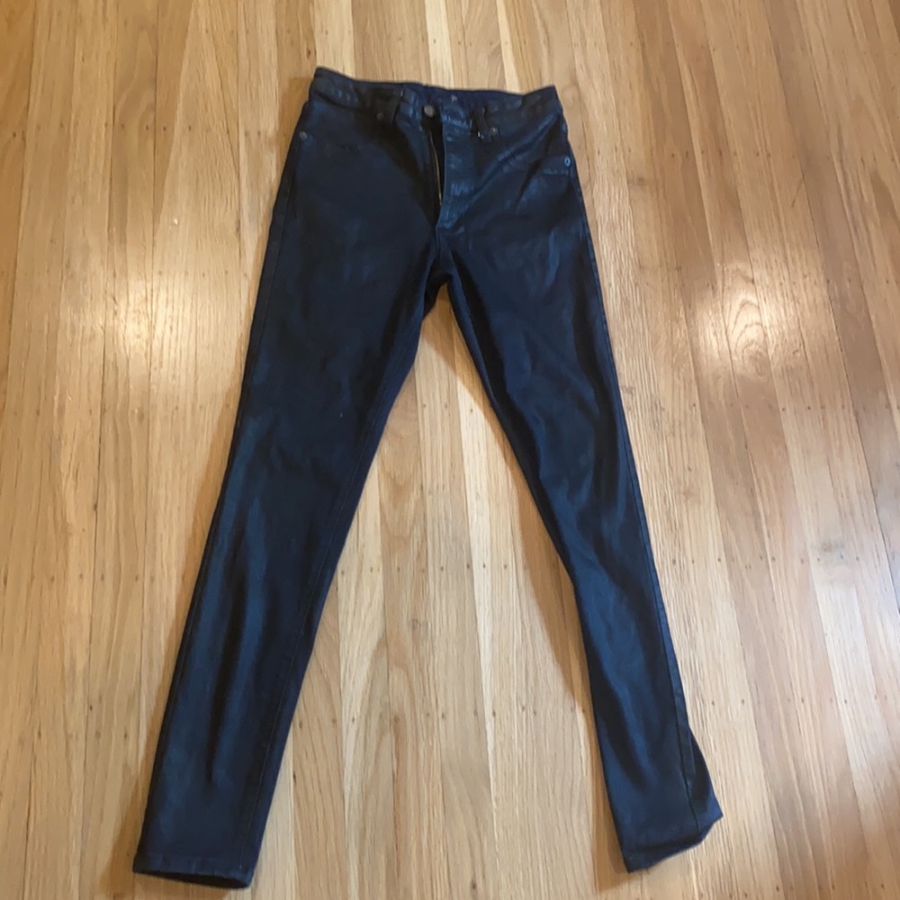 Nwot Carmer Faux Leather Jeans